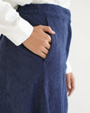 Corduroy Maxi Skirt Navy