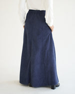 Corduroy Maxi Skirt Navy