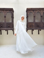 Free Size Pleated Cape Offwhite